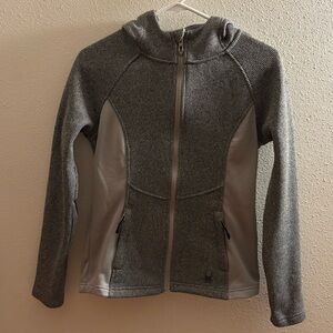 Spyder Gray and White Women's Jacket  like new!